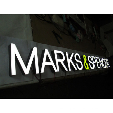 Pop 304 Stainless Steel Acrylic Channel Letter LED Sign